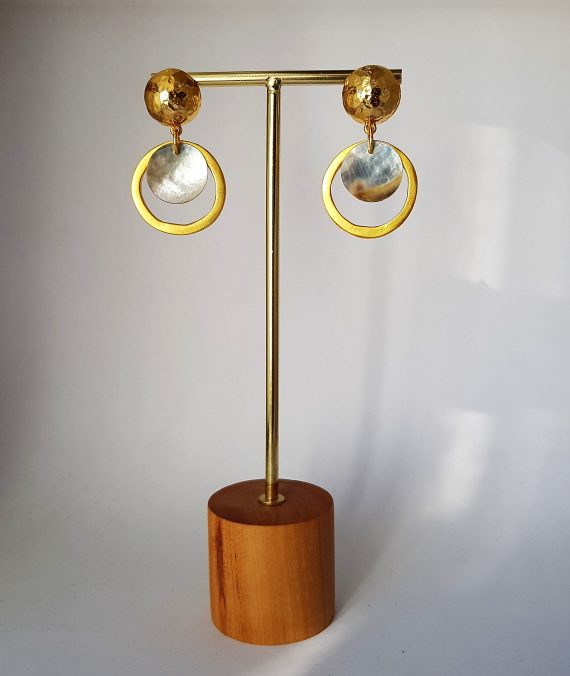 Pendiente Nacar Con Aro