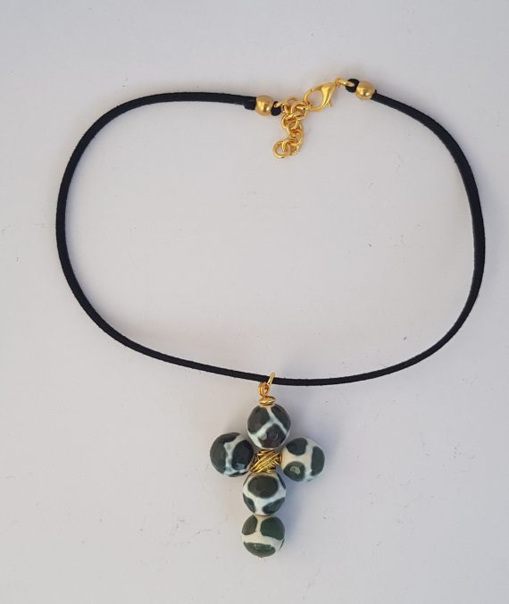 Gargantilla Cuero Cruz