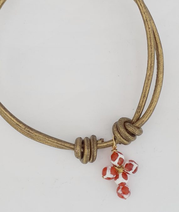 Gargantilla Cuero Cruz