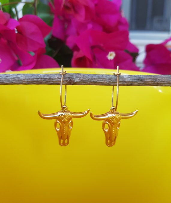 Pendiente de Cabeza de Búfalo