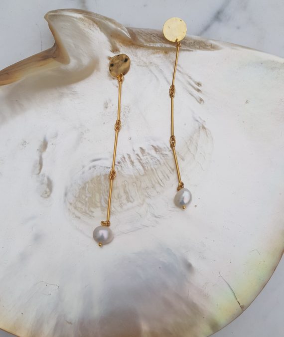 Pendientes Malawi perlas